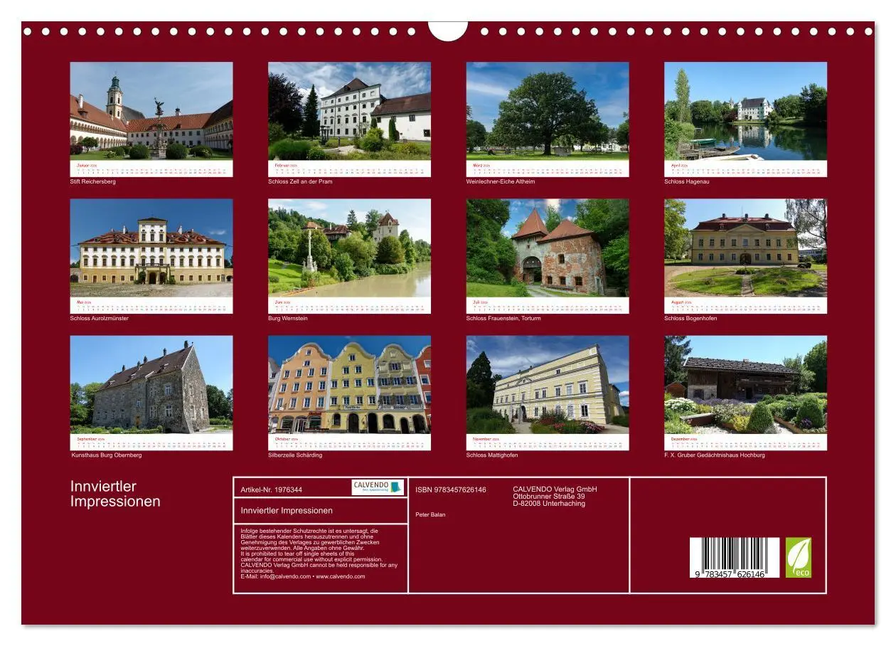 Bild: 9783457626146 | Innviertler Impressionen (Wandkalender 2026 DIN A3 quer), CALVENDO...