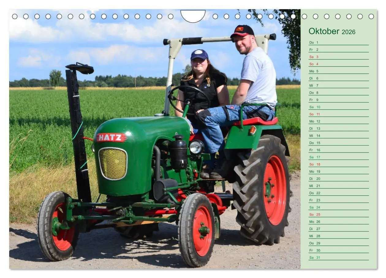 Bild: 9783457936146 | Oldtimer-Trecker on Tour (Wandkalender 2026 DIN A4 quer), CALVENDO...