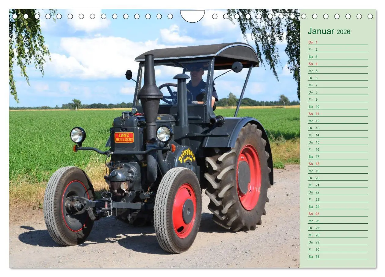 Bild: 9783457936146 | Oldtimer-Trecker on Tour (Wandkalender 2026 DIN A4 quer), CALVENDO...