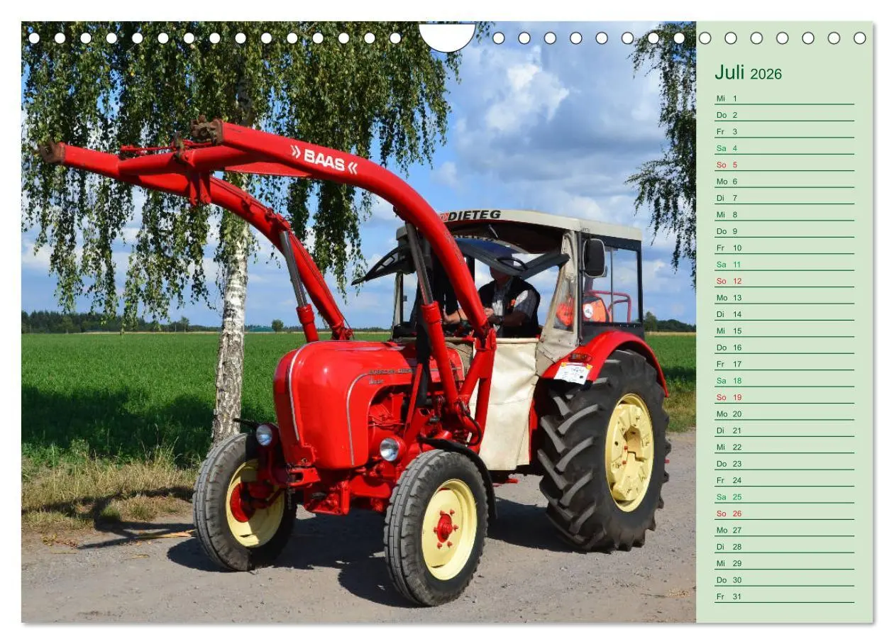 Bild: 9783457936146 | Oldtimer-Trecker on Tour (Wandkalender 2026 DIN A4 quer), CALVENDO...