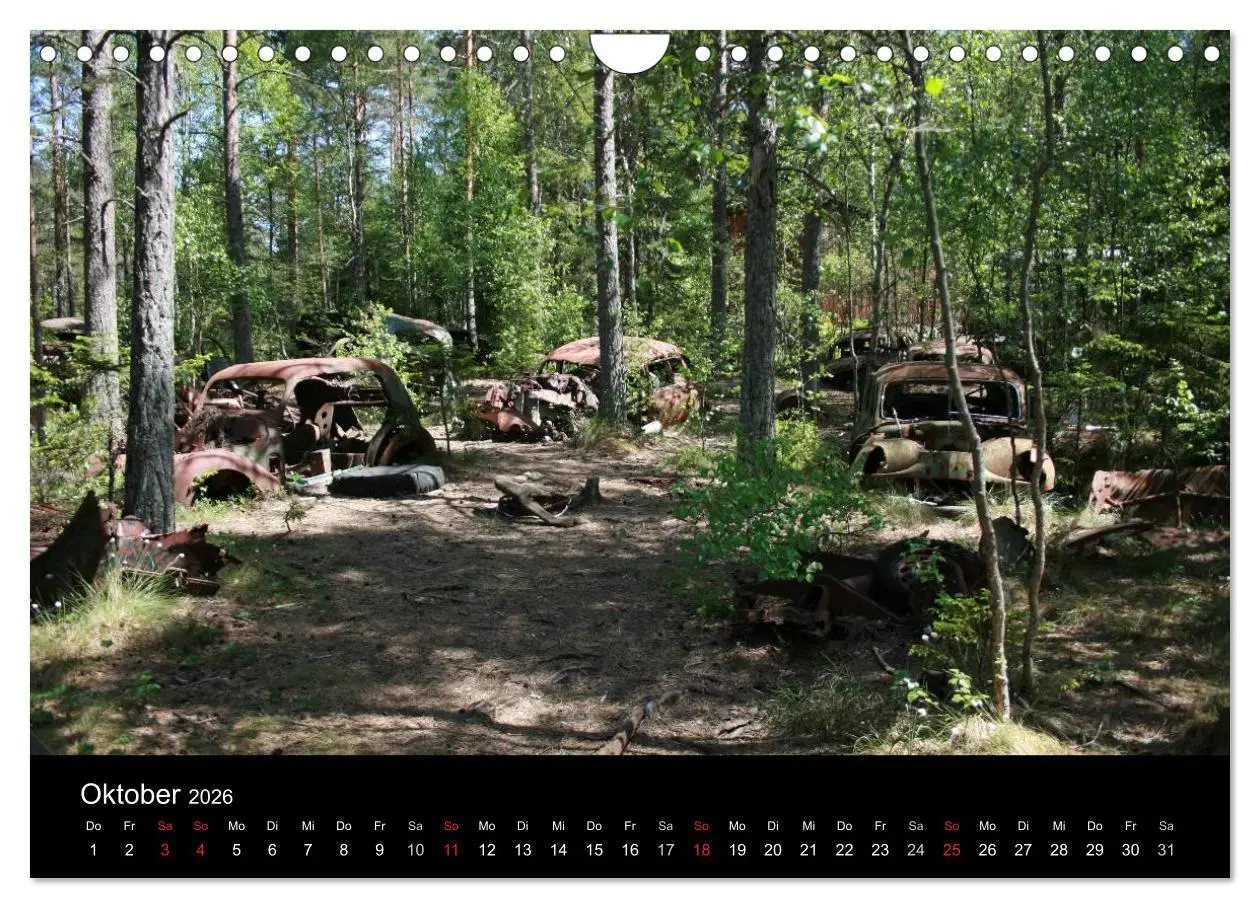 Bild: 9783516196146 | Schrottautos im Kyrkö Mosse (Wandkalender 2026 DIN A4 quer),...