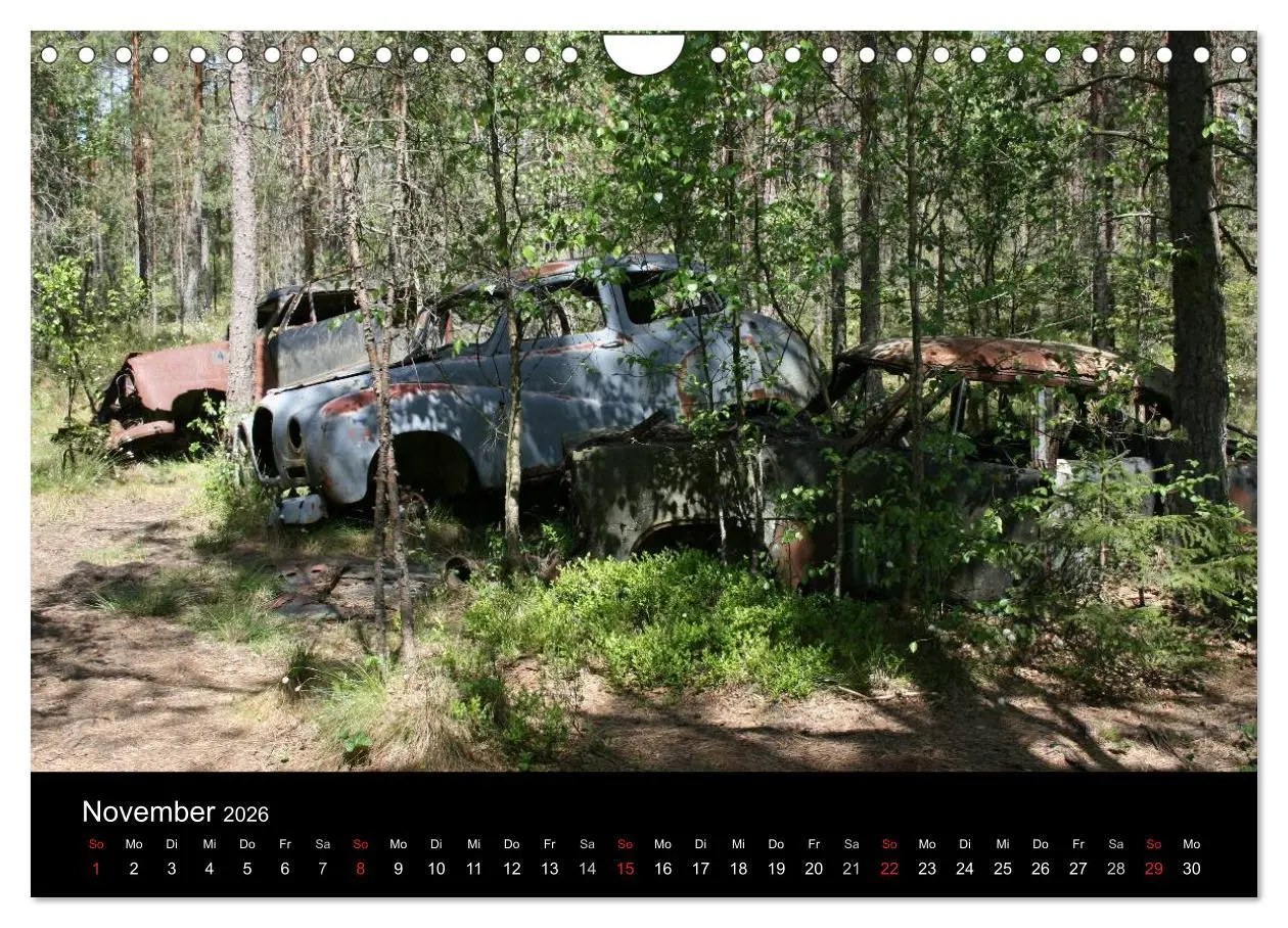 Bild: 9783516196146 | Schrottautos im Kyrkö Mosse (Wandkalender 2026 DIN A4 quer),...
