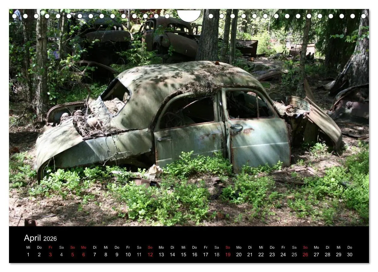 Bild: 9783516196146 | Schrottautos im Kyrkö Mosse (Wandkalender 2026 DIN A4 quer),...