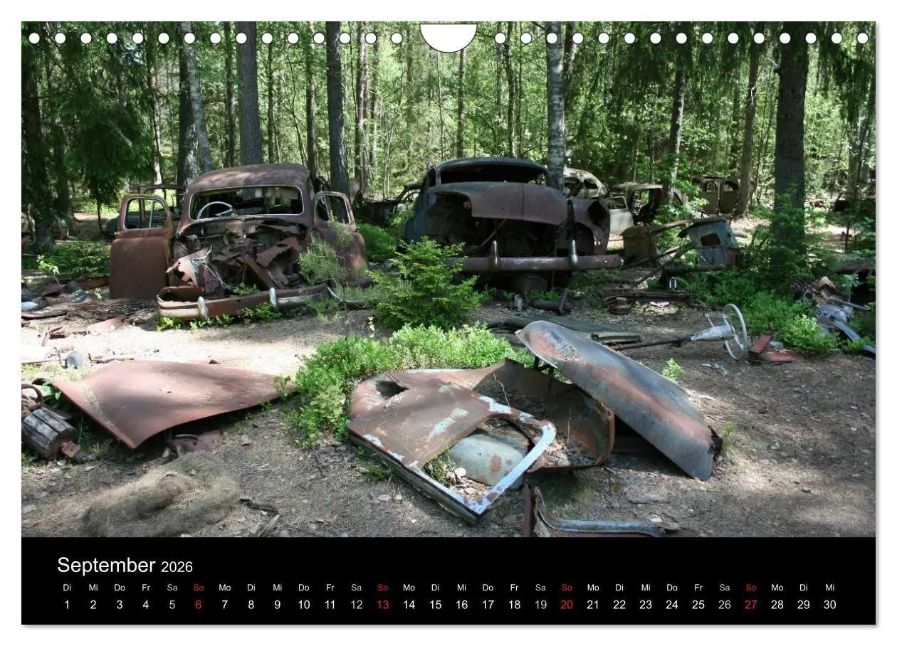 Bild: 9783516196146 | Schrottautos im Kyrkö Mosse (Wandkalender 2026 DIN A4 quer),...