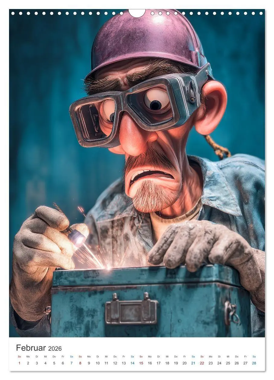 Bild: 9783516716146 | Bauarbeiter Humor (Wandkalender 2026 DIN A3 hoch), CALVENDO...