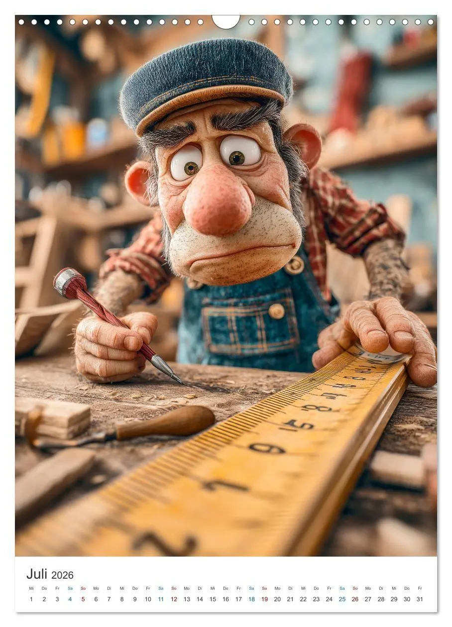Bild: 9783516716146 | Bauarbeiter Humor (Wandkalender 2026 DIN A3 hoch), CALVENDO...