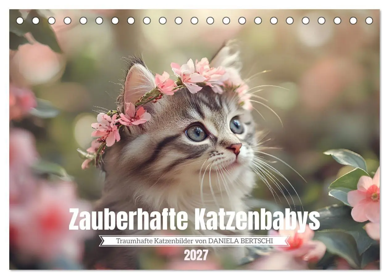 Cover: 9783569046146 | Zauberhafte Katzenbabys (Tischkalender 2027 DIN A5 quer), CALVENDO...