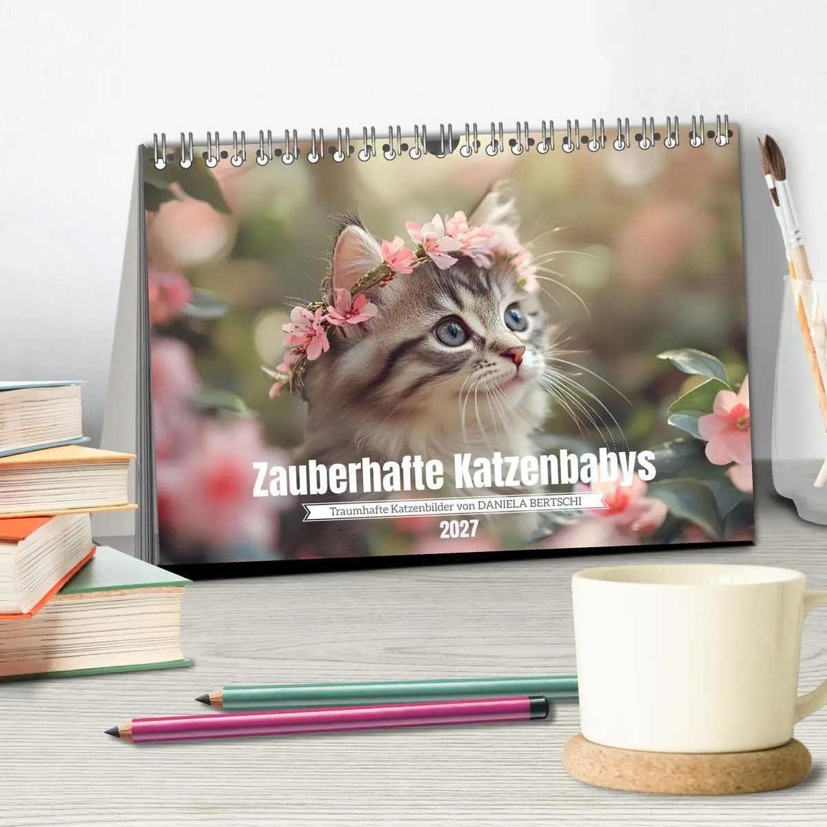 Bild: 9783569046146 | Zauberhafte Katzenbabys (Tischkalender 2027 DIN A5 quer), CALVENDO...