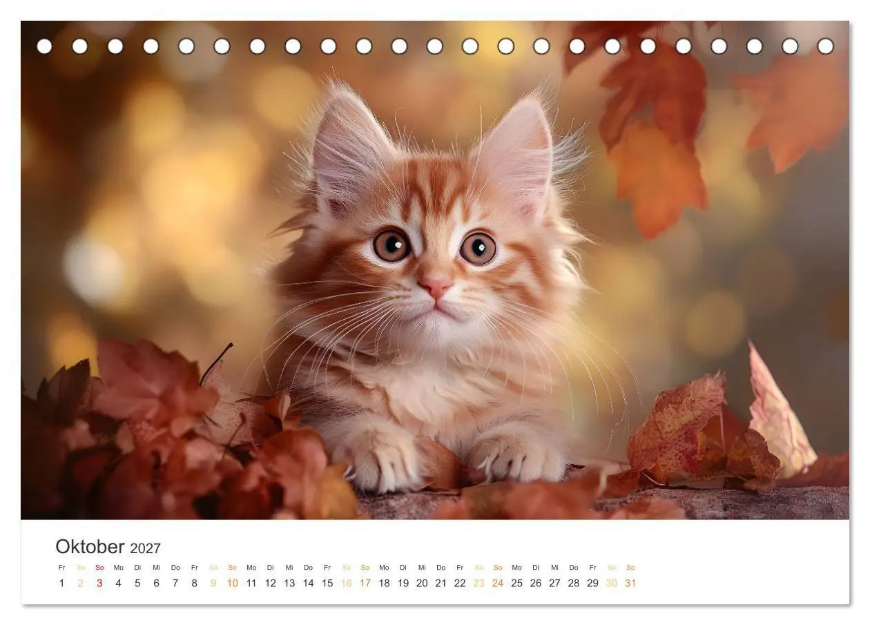 Bild: 9783569046146 | Zauberhafte Katzenbabys (Tischkalender 2027 DIN A5 quer), CALVENDO...