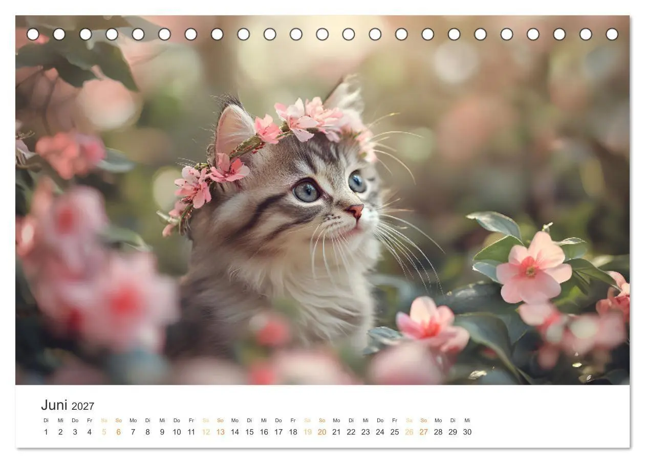 Bild: 9783569046146 | Zauberhafte Katzenbabys (Tischkalender 2027 DIN A5 quer), CALVENDO...