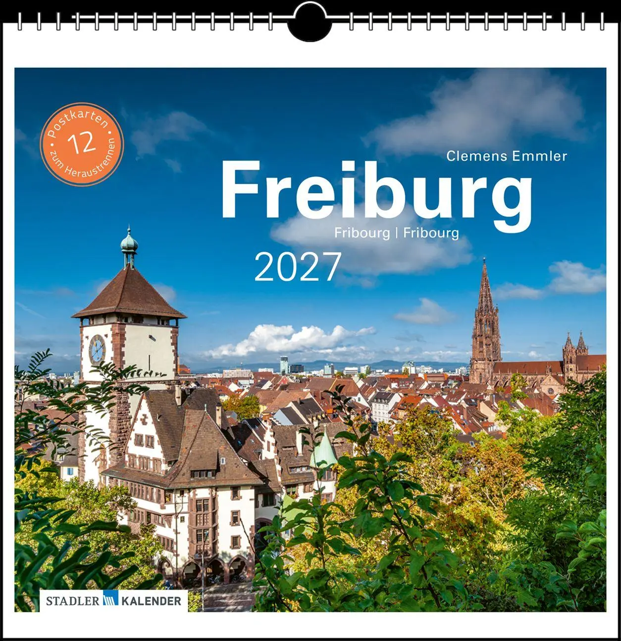 Cover: 9783861926146 | Freiburg 2027 | Postkarten-Tischkalender | Clemens Emmler | Kalender