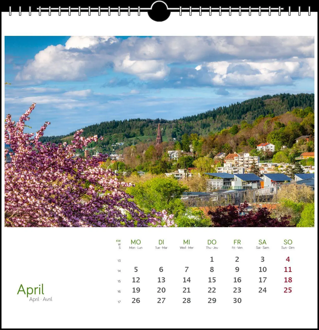 Bild: 9783861926146 | Freiburg 2027 | Postkarten-Tischkalender | Clemens Emmler | Kalender
