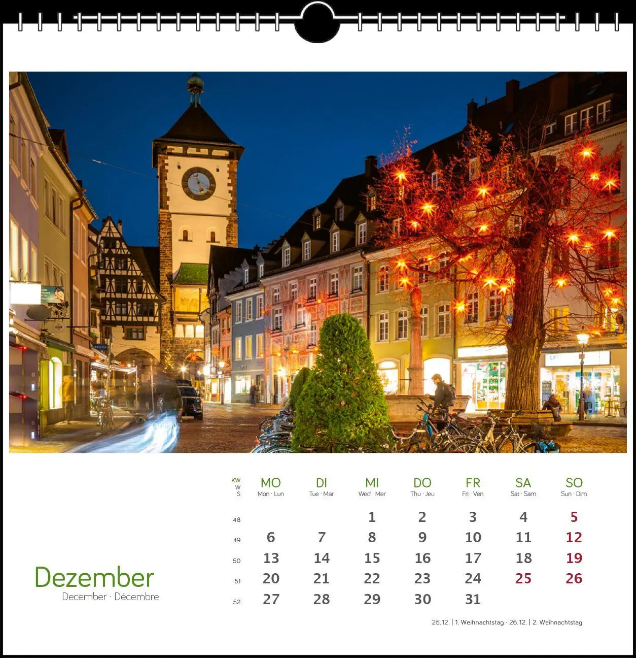 Bild: 9783861926146 | Freiburg 2027 | Postkarten-Tischkalender | Clemens Emmler | Kalender