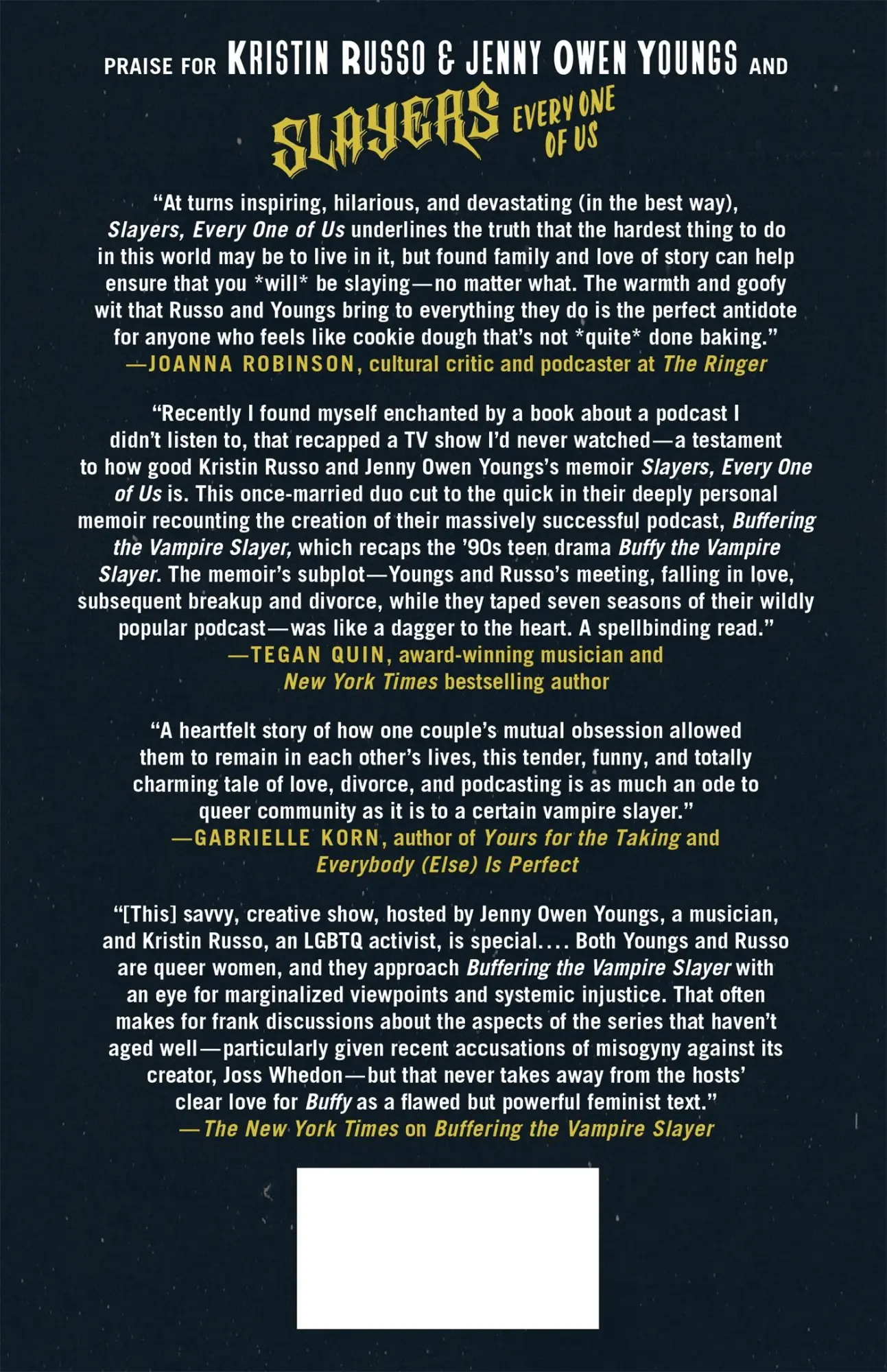 Rückseite: 9781250286246 | Slayers, Every One of Us | Kristin Russo | Buch | St Martin's Press