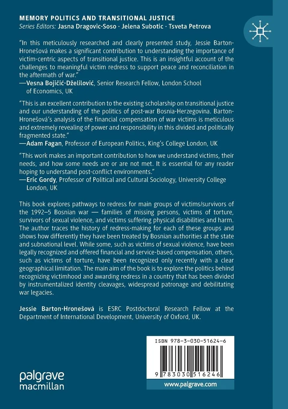 Rückseite: 9783030516246 | The Struggle for Redress | Victim Capital in Bosnia and Herzegovina