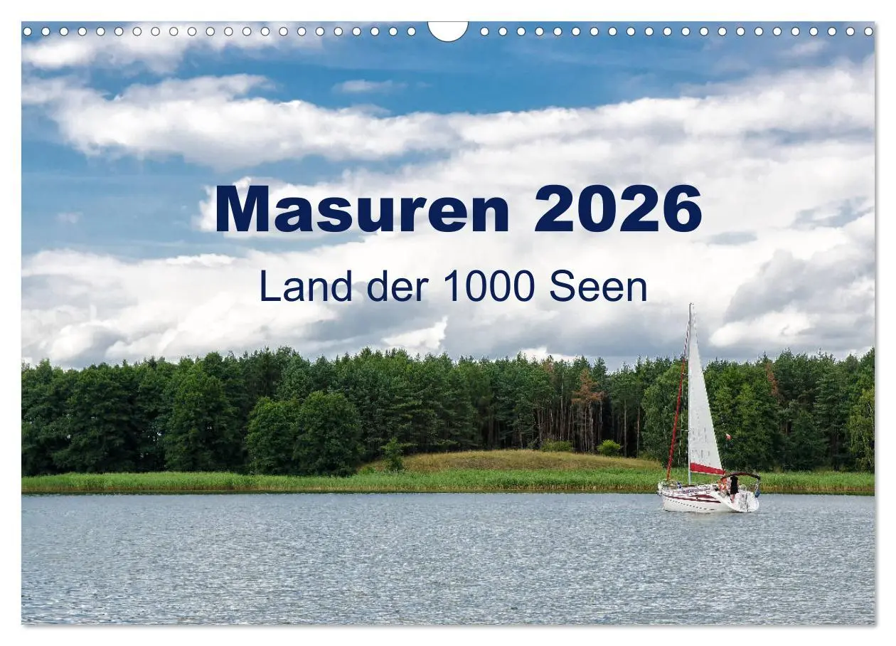 Cover: 9783457926246 | Masuren 2026 - Land der 1000 Seen (Wandkalender 2026 DIN A3 quer),...