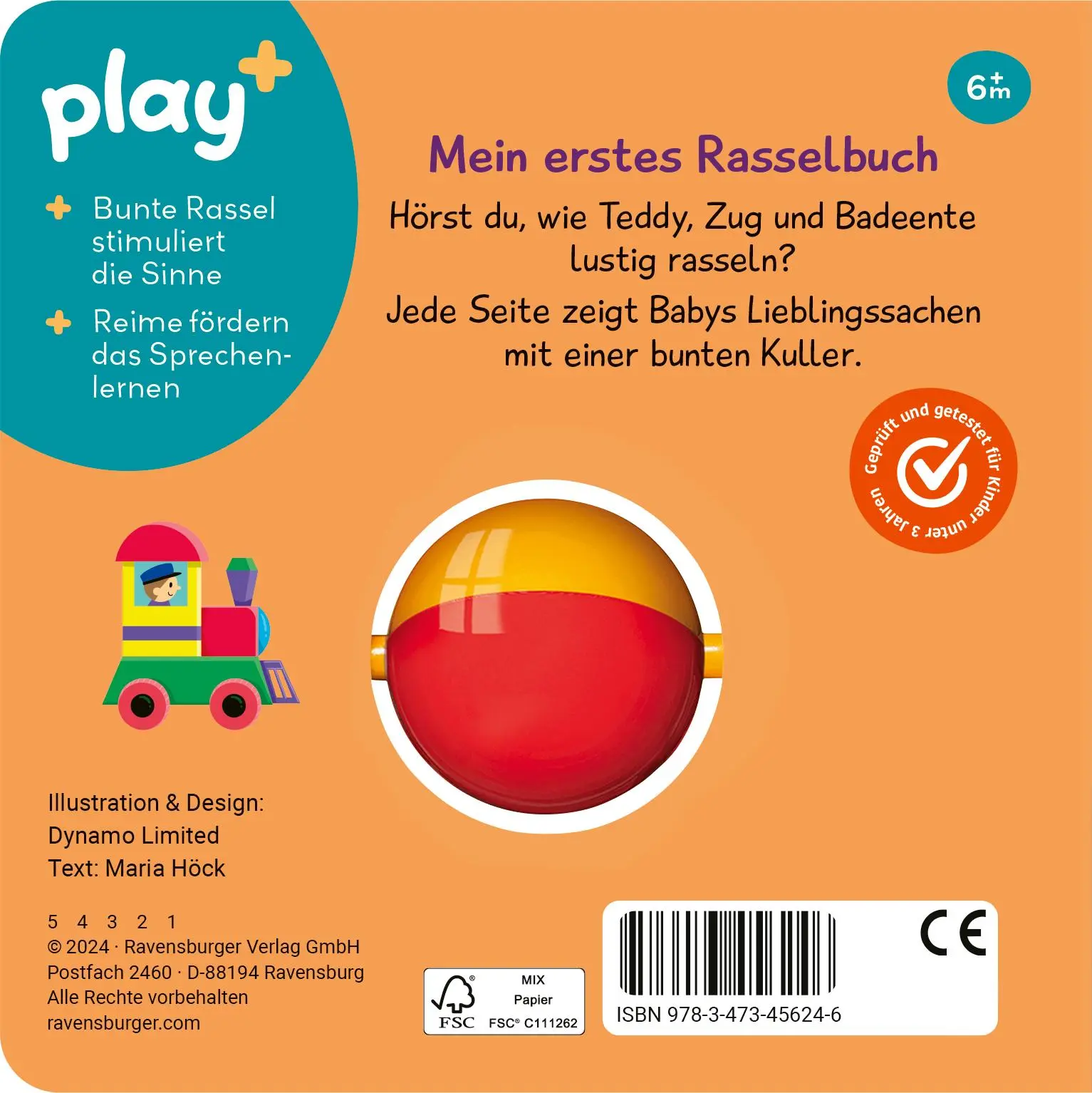 Rückseite: 9783473456246 | Play+ Schütteln, rasseln, spielen Erste Sachen - ab 6 Monate | Höck