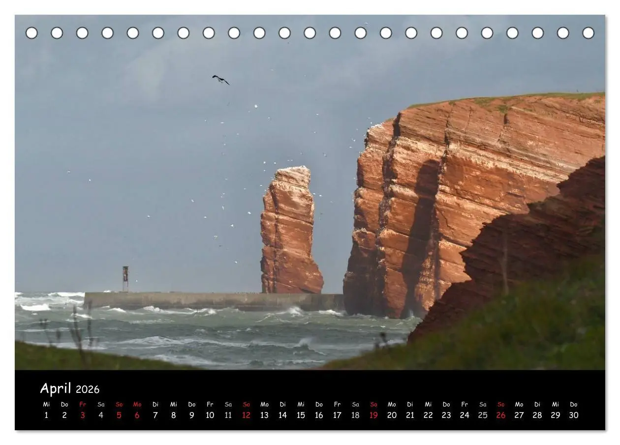 Bild: 9783516186246 | Helgoland und die Düne (Tischkalender 2026 DIN A5 quer), CALVENDO...