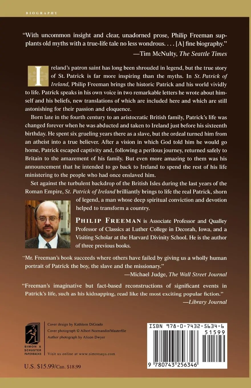 Rückseite: 9780743256346 | St. Patrick of Ireland | A Biography (Revised) | Philip Freeman | Buch