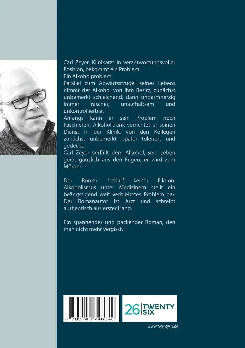 Rückseite: 9783740746346 | Alkohol | Roman | Torsten Markwirth | Taschenbuch | 496 S. | Deutsch