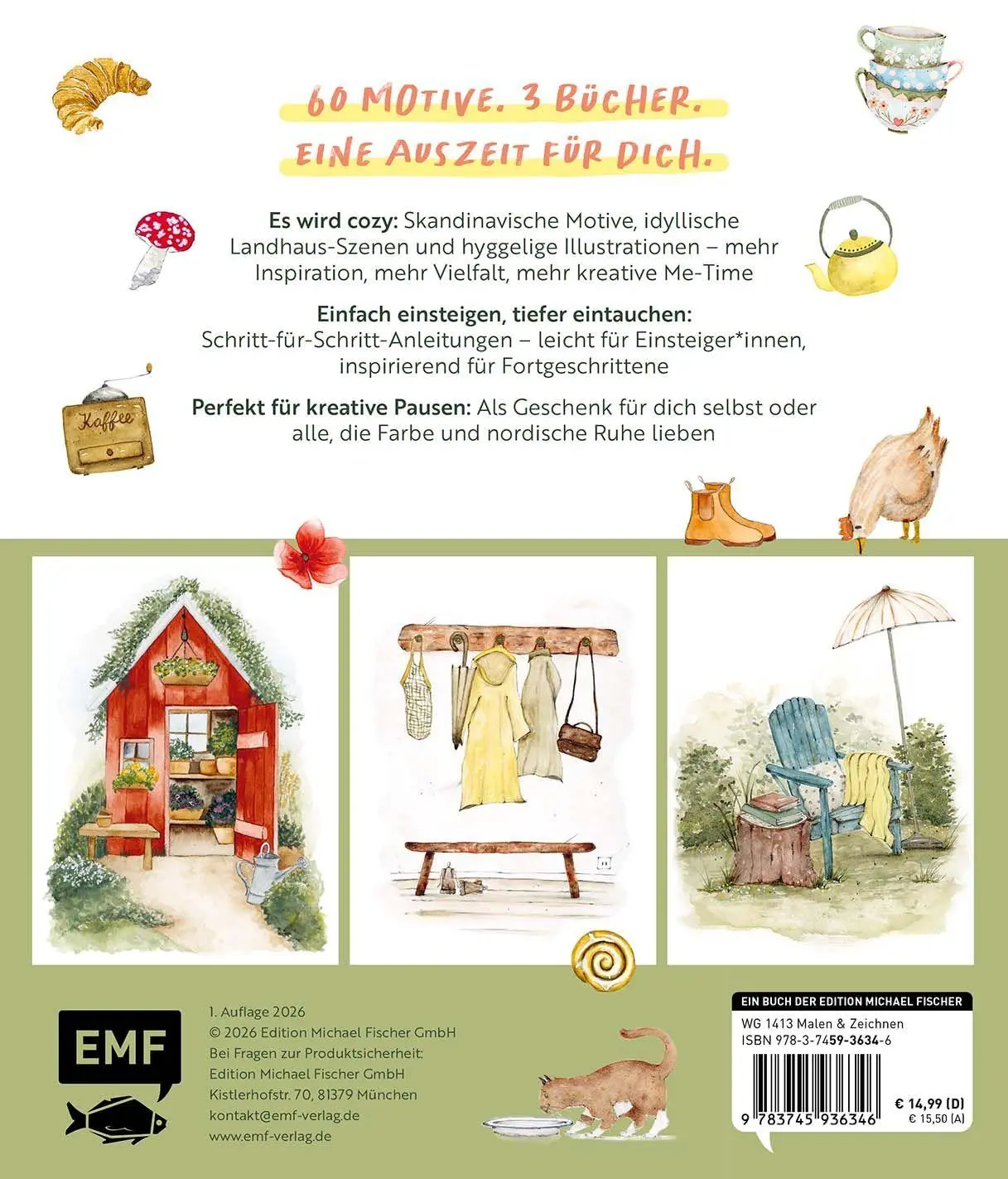 Bild: 9783745936346 | Cosy Watercolor - die große Motivsammlung | Taschenbuch | 384 S.