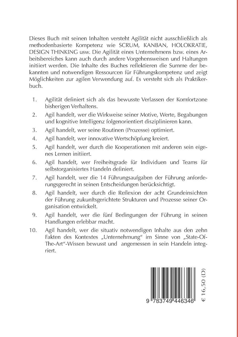 Rückseite: 9783749446346 | Das agile Mind - Set der Führungskompetenz | Rolf Meier | Taschenbuch