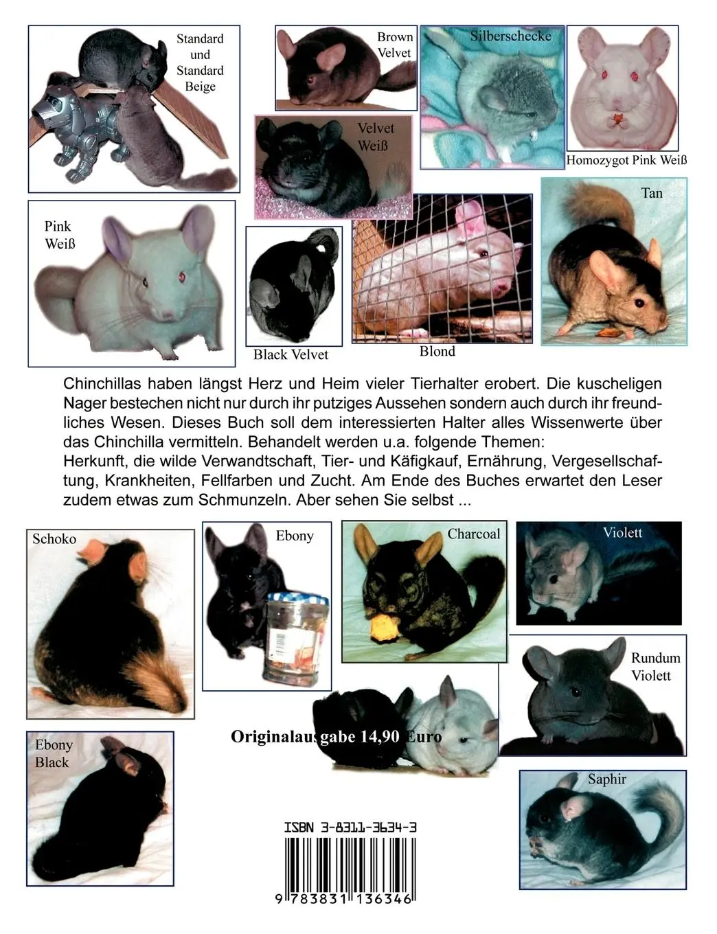 Rückseite: 9783831136346 | Das große Chinchilla-Handbuch | Sabine Cremer | Taschenbuch | 116 S.