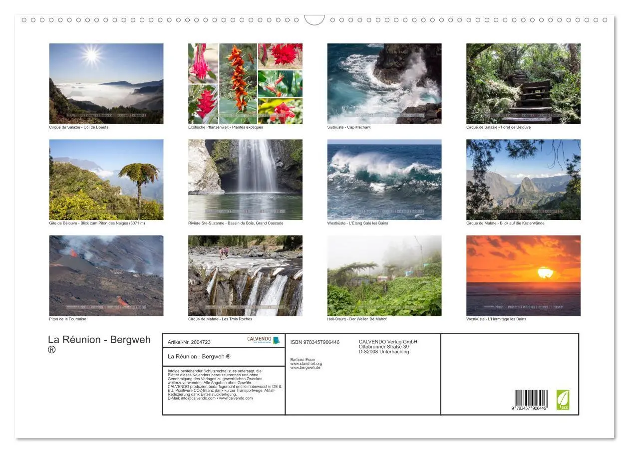 Bild: 9783457906446 | La Réunion - Bergweh ® (Wandkalender 2026 DIN A2 quer), CALVENDO...