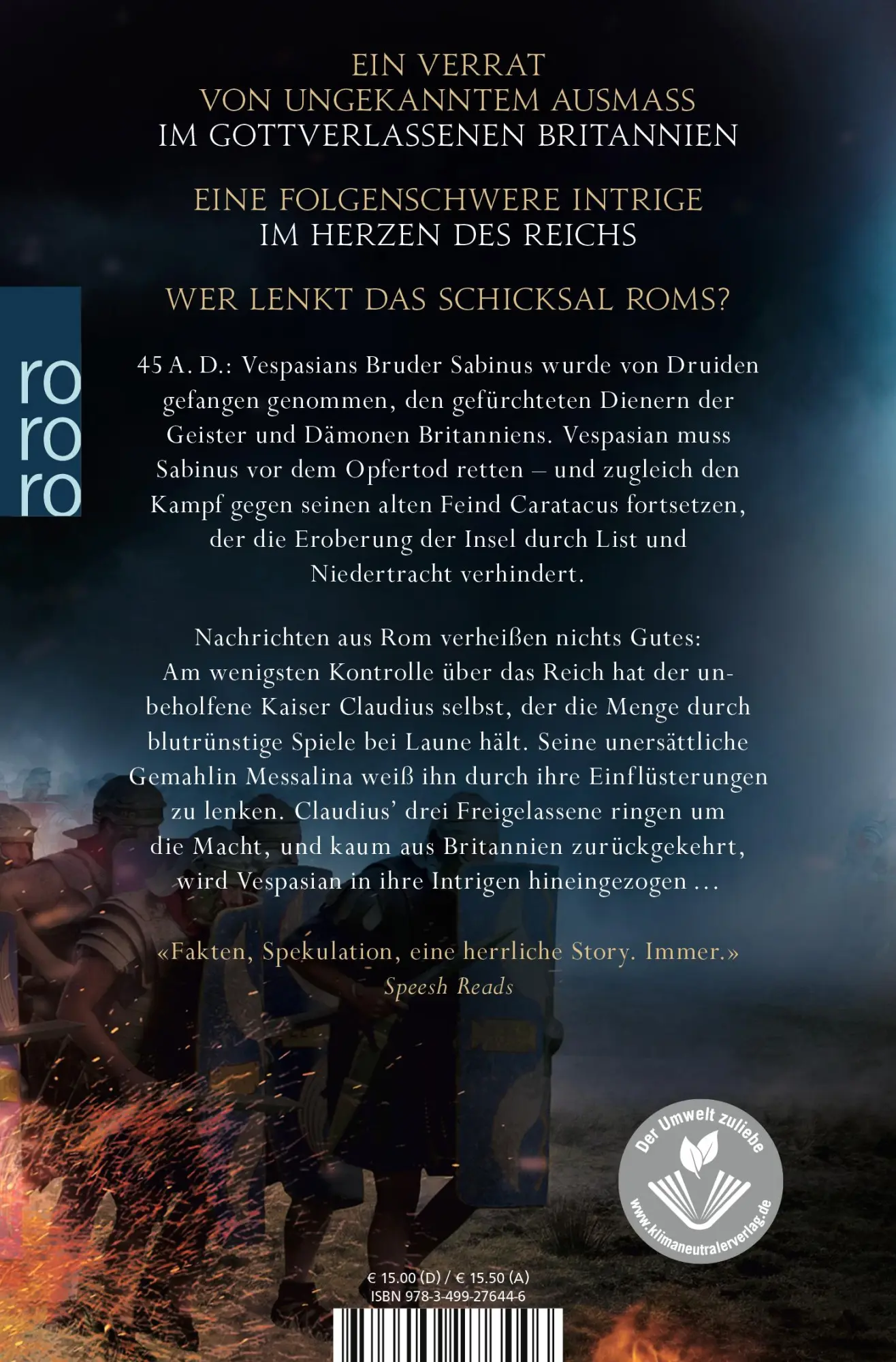 Rückseite: 9783499276446 | Vespasian: Das Blut des Bruders | Robert Fabbri | Taschenbuch | 624 S.