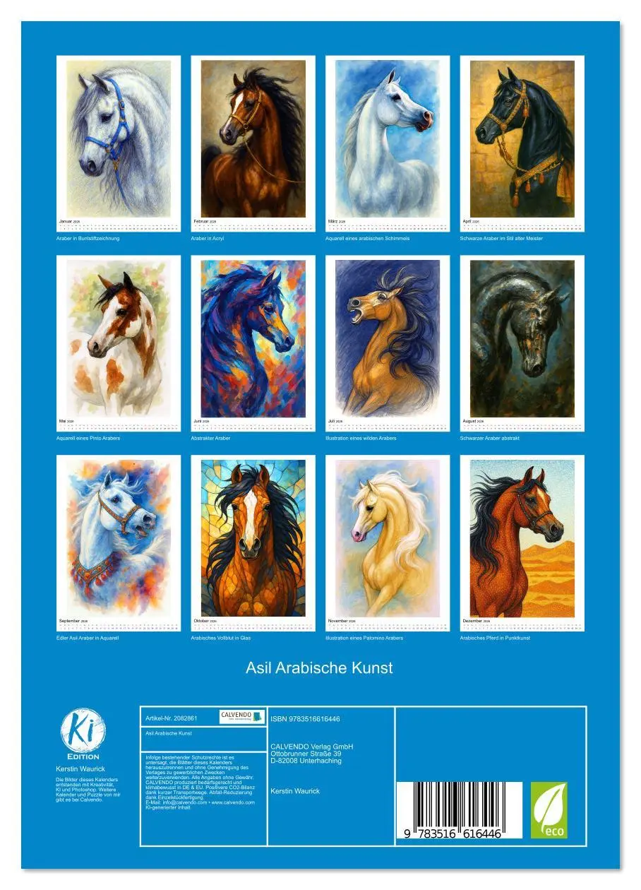 Bild: 9783516616446 | Asil Arabische Kunst (Wandkalender 2026 DIN A4 hoch), CALVENDO...