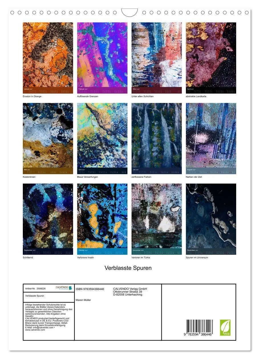 Bild: 9783594386446 | Verblasste Spuren (Wandkalender 2027 DIN A3 hoch), CALVENDO...