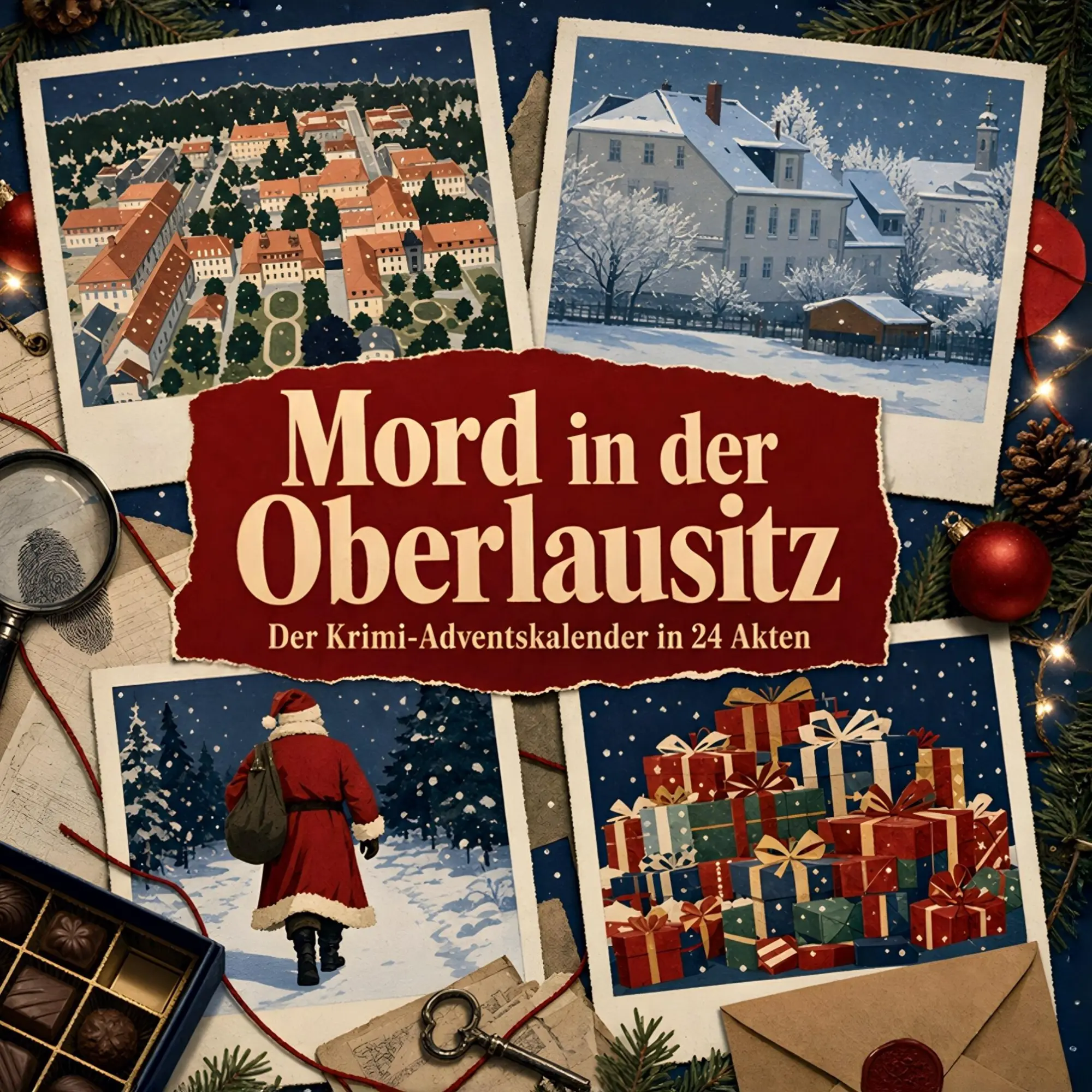 Cover: 9783696116446 | Mord in der Oberlausitz | Der Krimi-Adventskalender in 24 Akten | Buch