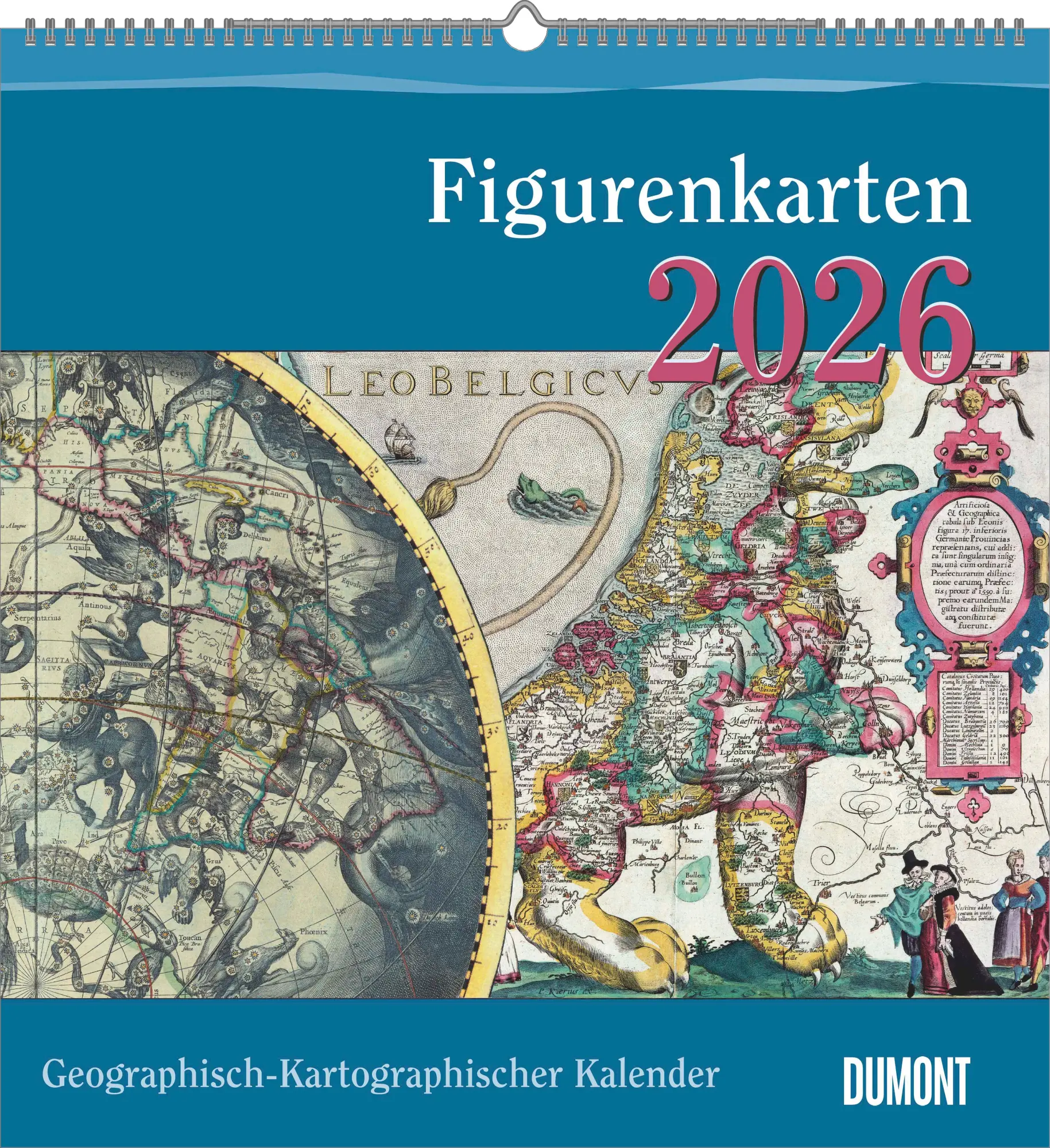 Cover: 4069095006546 | Geographisch-Kartographischer Kalender 2026 - Figurenkarten -...