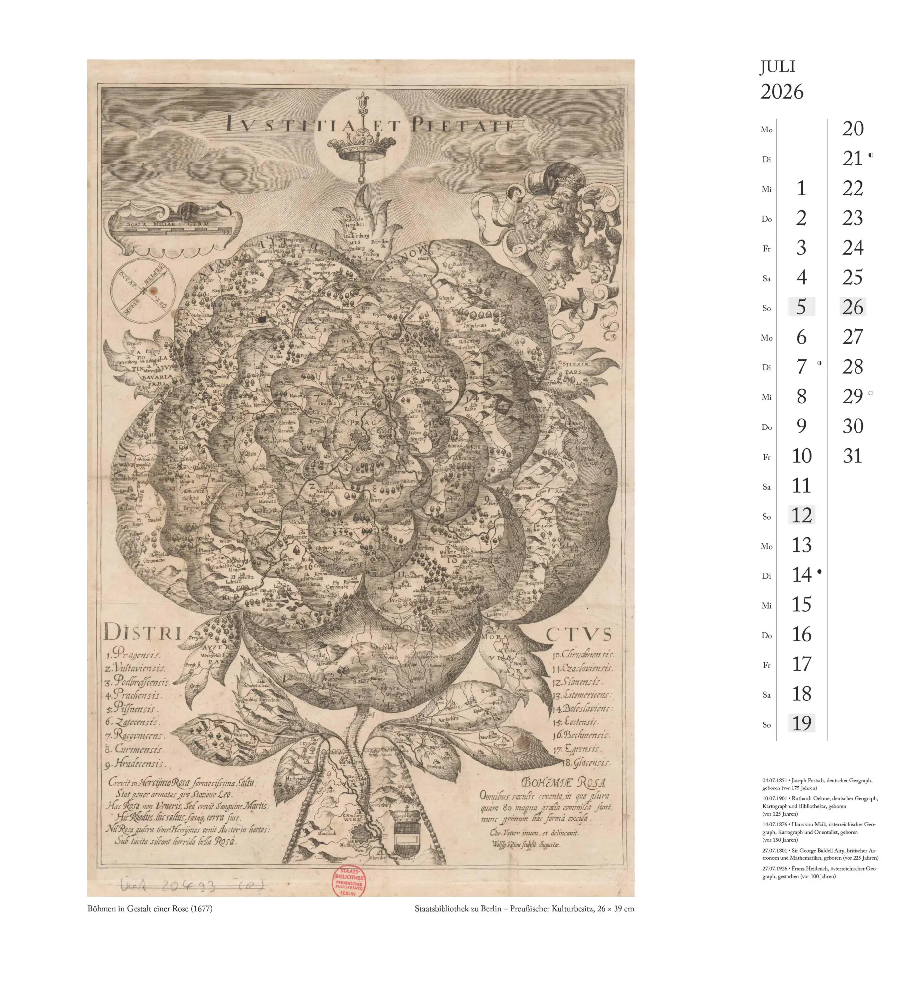 Bild: 4069095006546 | Geographisch-Kartographischer Kalender 2026 - Figurenkarten -...
