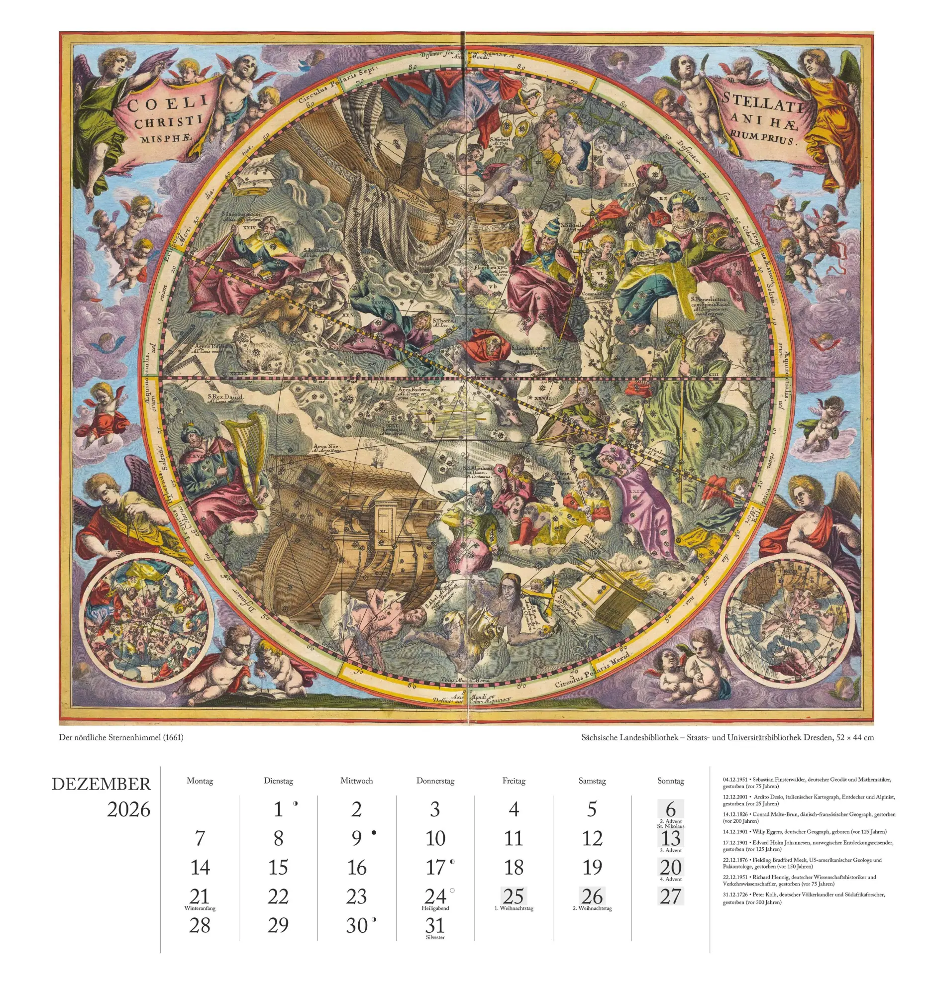 Bild: 4069095006546 | Geographisch-Kartographischer Kalender 2026 - Figurenkarten -...