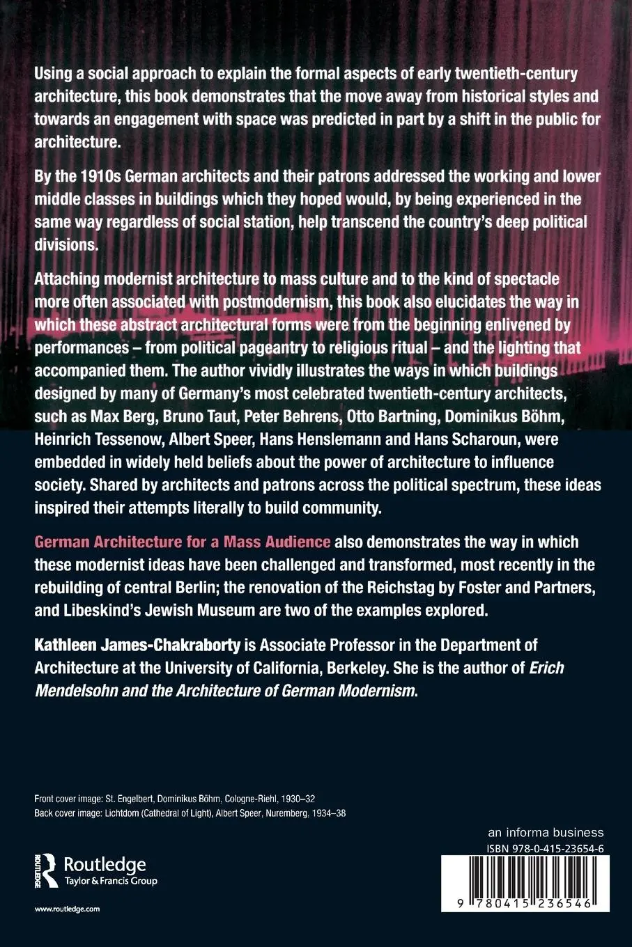 Rückseite: 9780415236546 | German Architecture for a Mass Audience | Kathleen James-Chakraborty