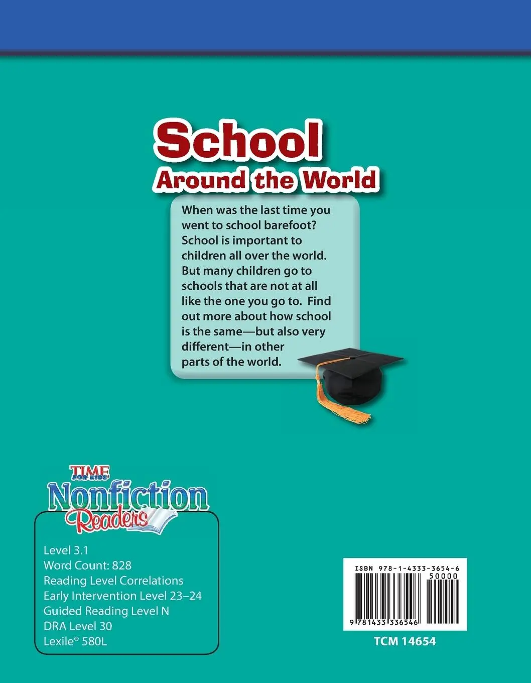 Rückseite: 9781433336546 | School Around the World | Dona Herweck Rice | Taschenbuch | Englisch