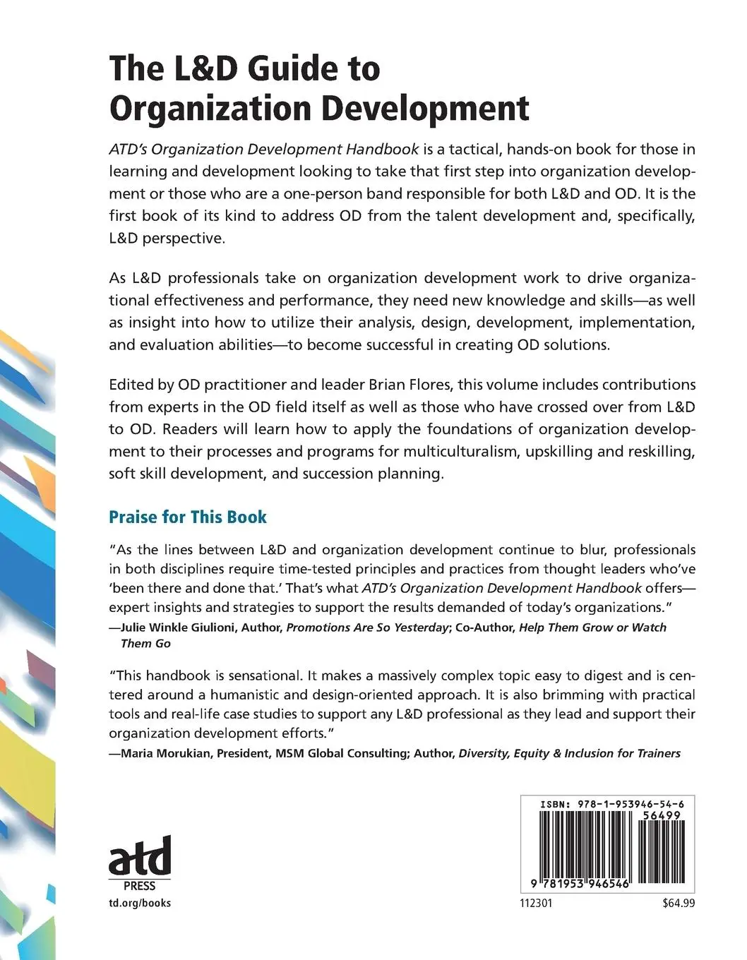 Rückseite: 9781953946546 | ATD's Organization Development Handbook | Brian James Flores | Buch