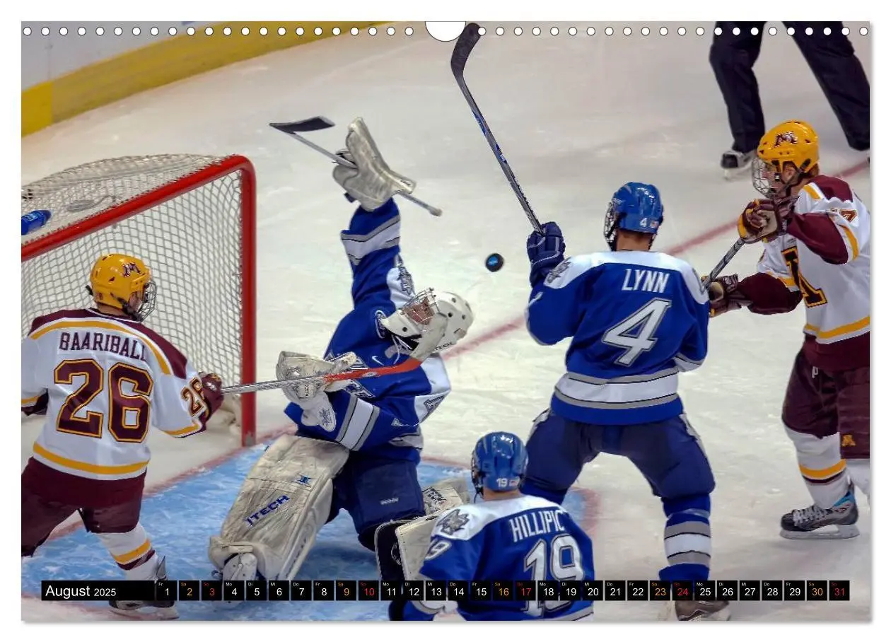 Bild: 9783435596546 | Mit vollem Einsatz - Eishockey (Wandkalender 2025 DIN A3 quer),...