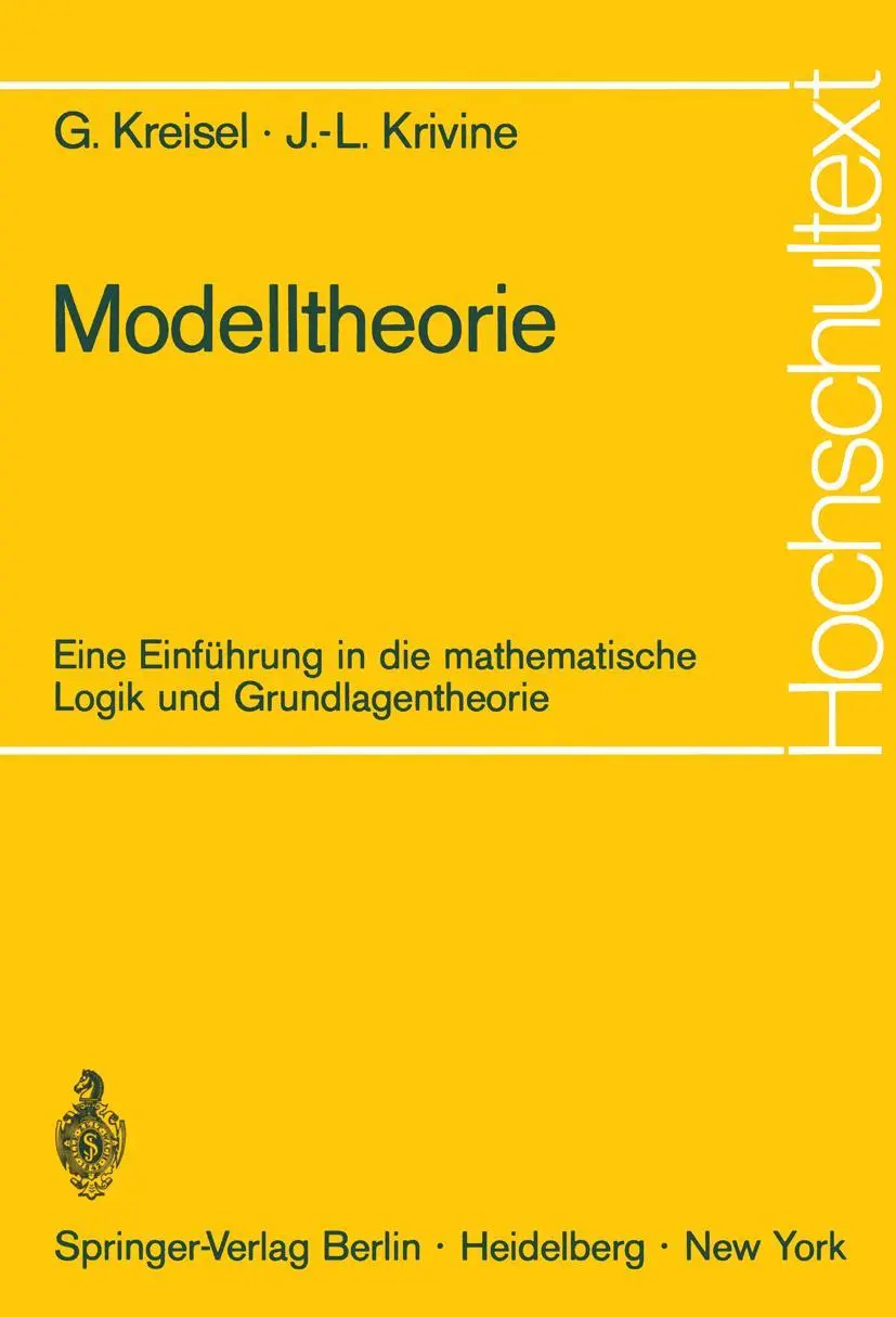 Cover: 9783540056546 | Modelltheorie | Georg Kreisel (u. a.) | Taschenbuch | xvi | Deutsch