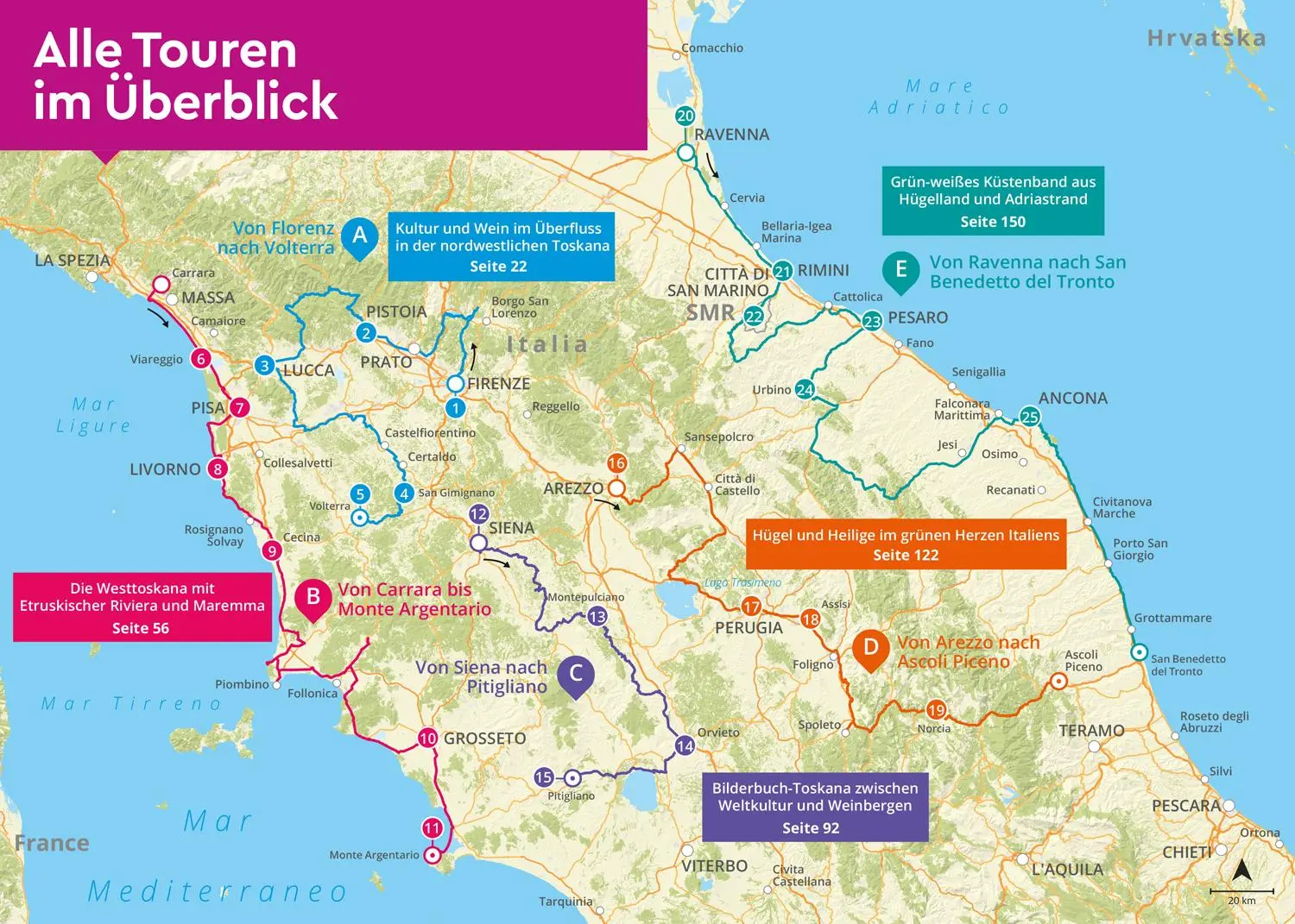 Bild: 9783575016546 | MARCO POLO Camper Guide Toskana, Umbrien &amp; Marken | Schnurrer | Buch