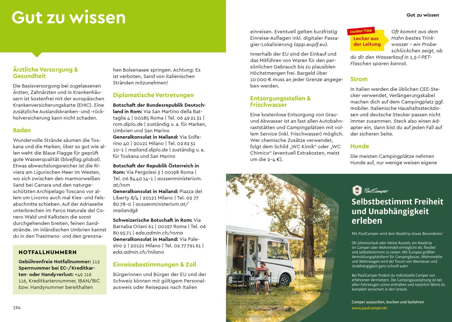 Bild: 9783575016546 | MARCO POLO Camper Guide Toskana, Umbrien &amp; Marken | Schnurrer | Buch
