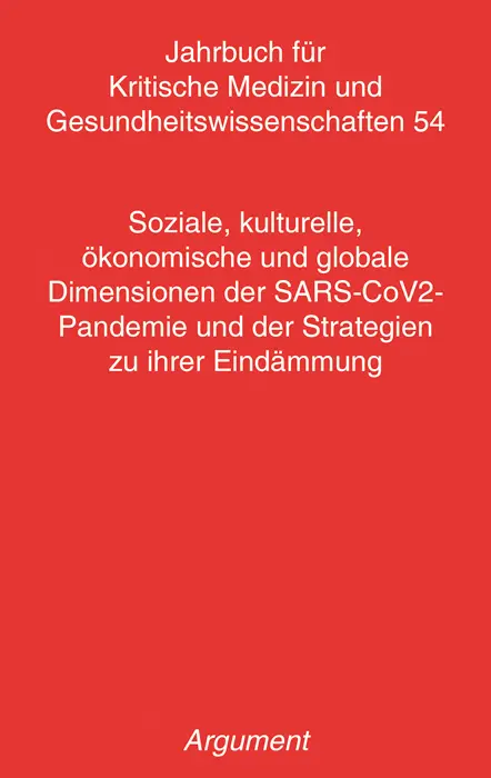 Cover: 9783867546546 | Jahrbuch für kritische Medizin und Gesundheitswissenschaften /...