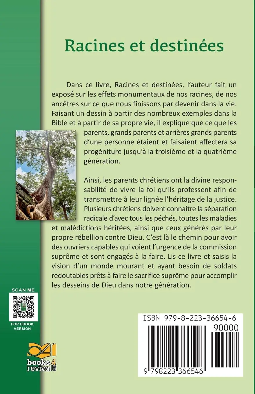 Rückseite: 9798223366546 | Racines et Destinées (Traiter avec ton passé, déterminer ton avenir)