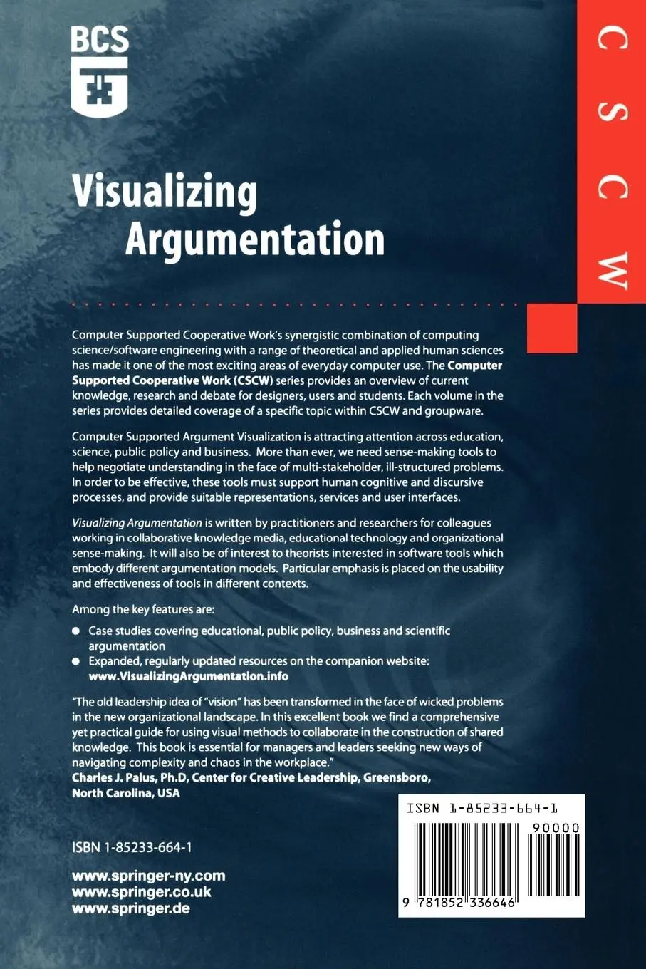 Rückseite: 9781852336646 | Visualizing Argumentation | Paul A. Kirschner (u. a.) | Taschenbuch
