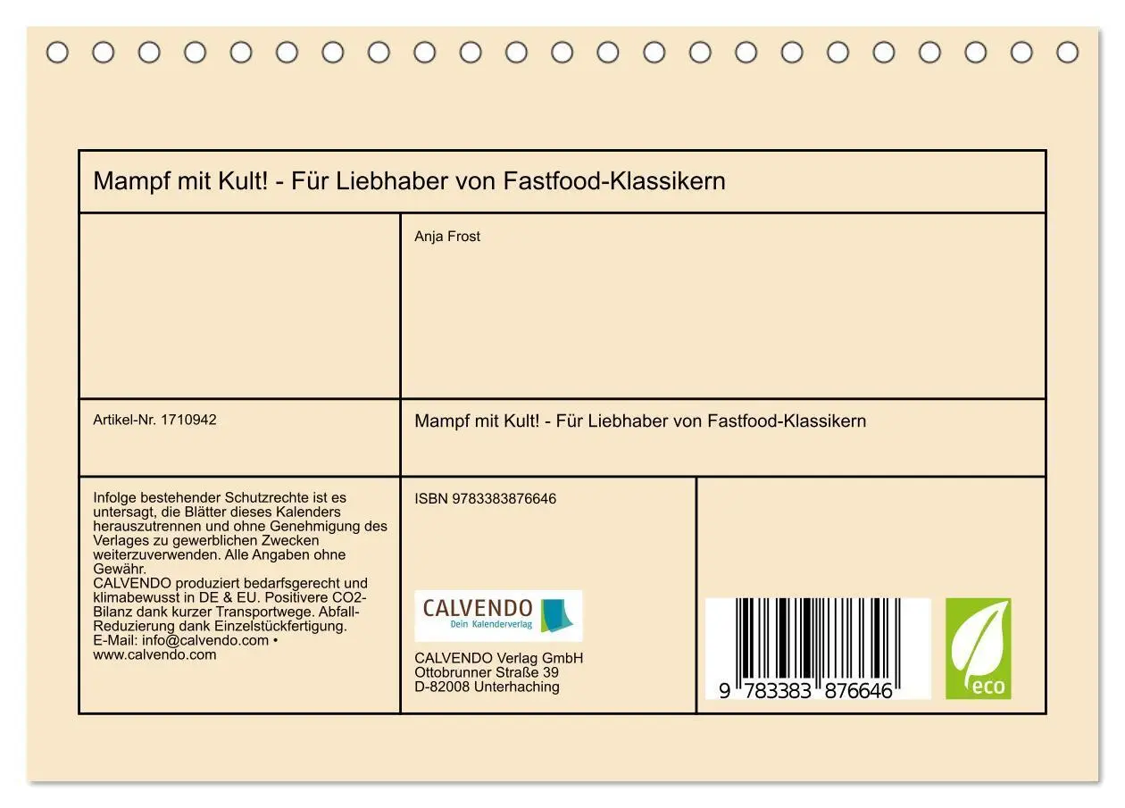 Bild: 9783383876646 | Mampf mit Kult! - Für Liebhaber von Fastfood-Klassikern...