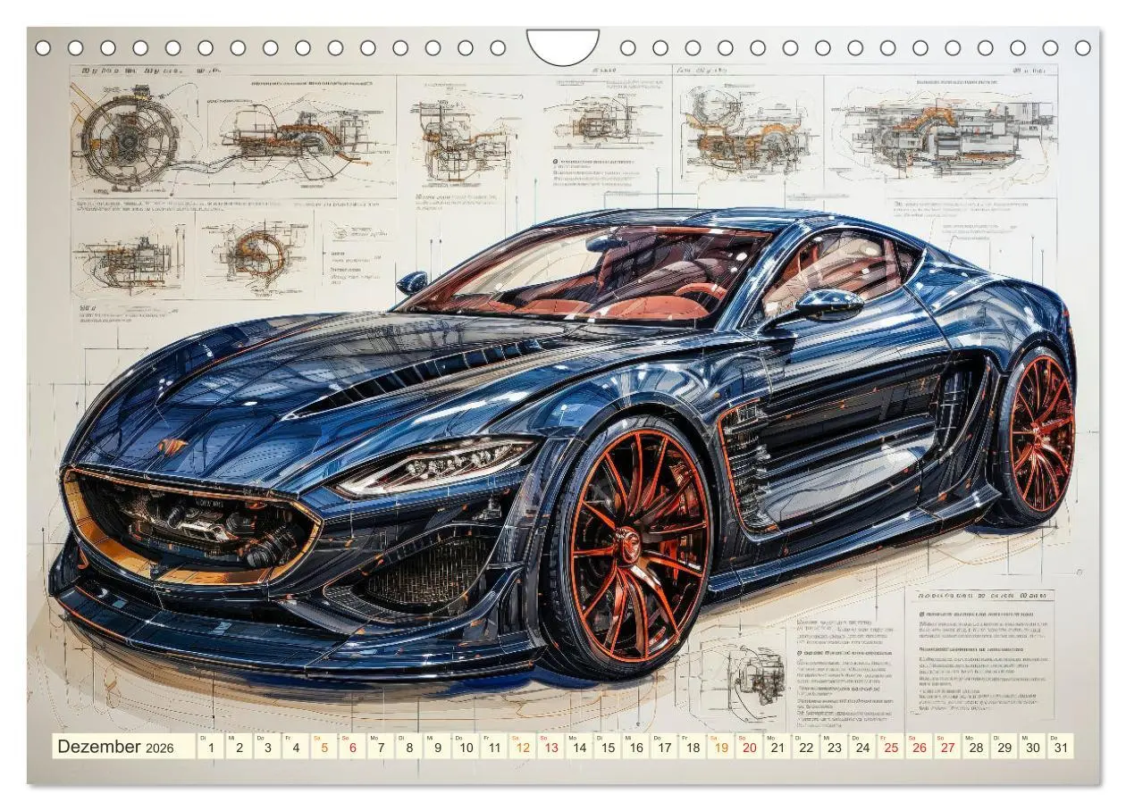 Bild: 9783457366646 | Blickpunkt Auto Design Zukunft (Wandkalender 2026 DIN A4 quer),...