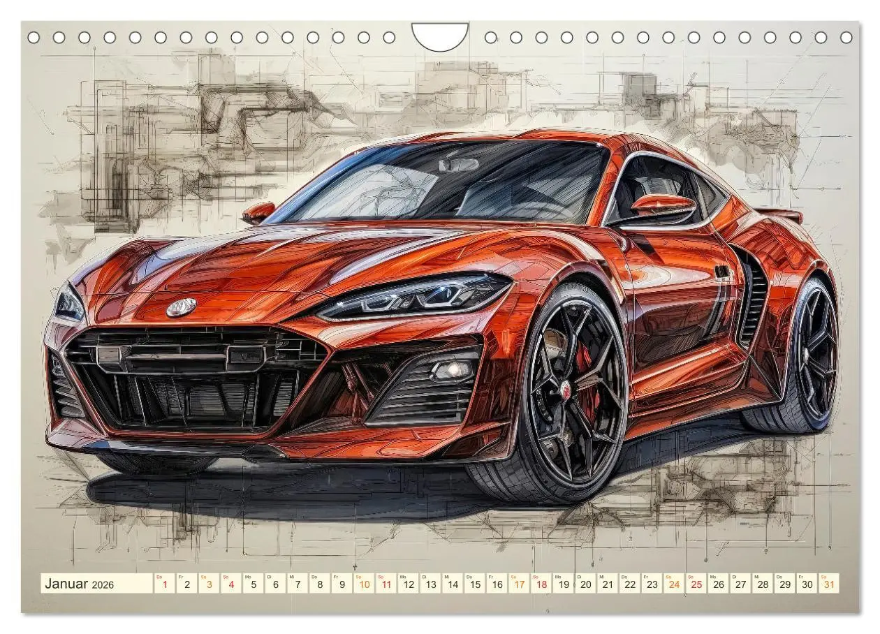 Bild: 9783457366646 | Blickpunkt Auto Design Zukunft (Wandkalender 2026 DIN A4 quer),...