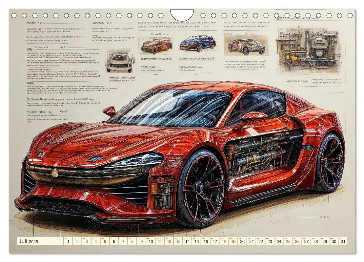 Bild: 9783457366646 | Blickpunkt Auto Design Zukunft (Wandkalender 2026 DIN A4 quer),...