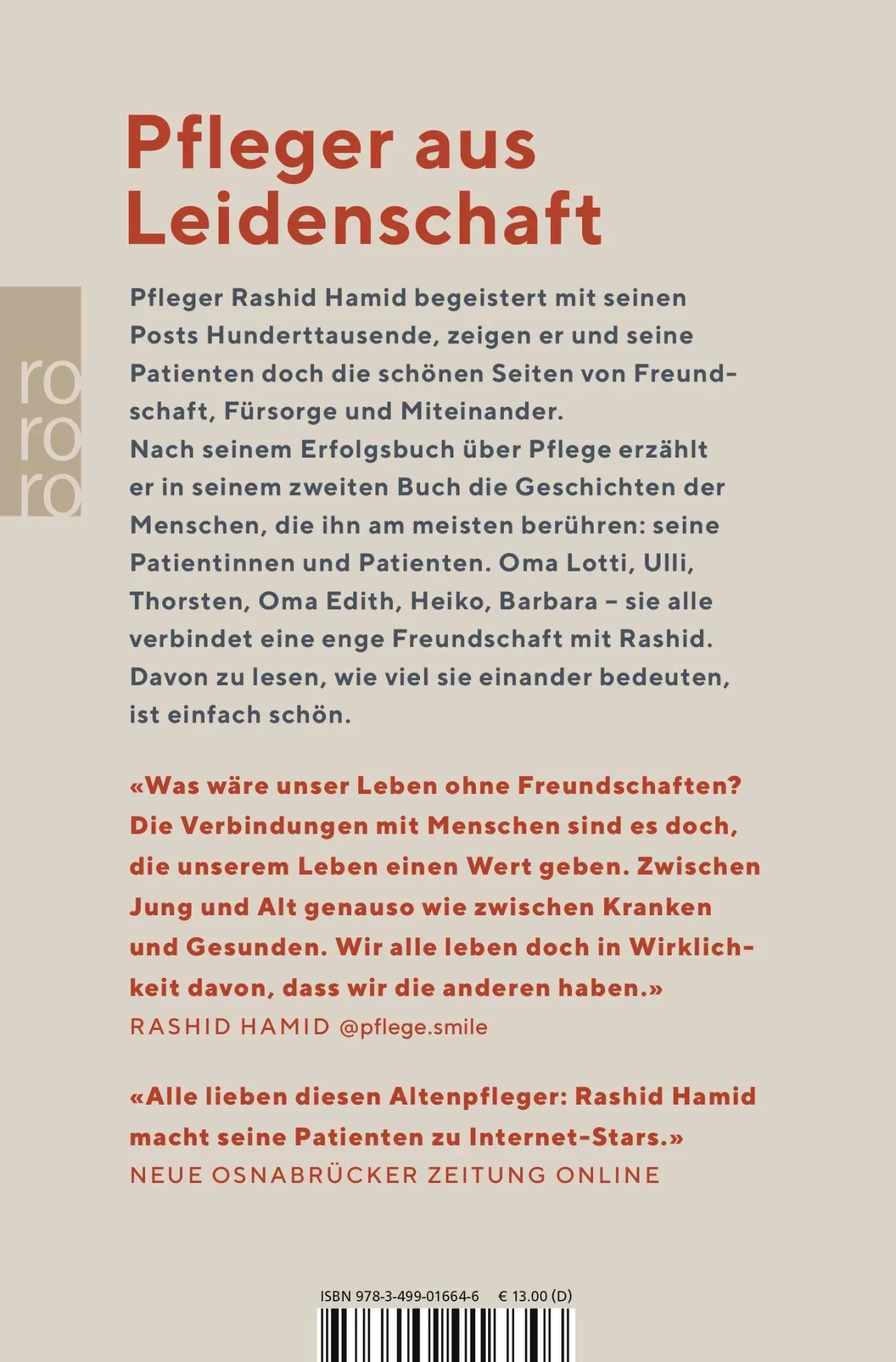 Rückseite: 9783499016646 | Freundschaft kennt kein Alter | Rashid Hamid | Taschenbuch | 160 S.